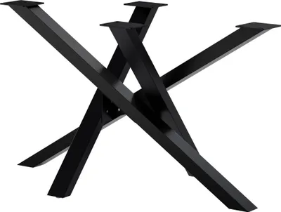 Produktbild von CLP Tischbeine Finney aus Stahl schwarz Größe 120x70x72 cm Größe 120x70x72 cm