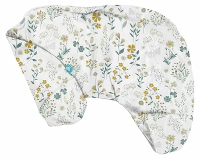 Immagine prodotto di Copertura per cuscino allattamento BabyUniverse, piccola, 100% cotone - Motivo: fiori selvatici