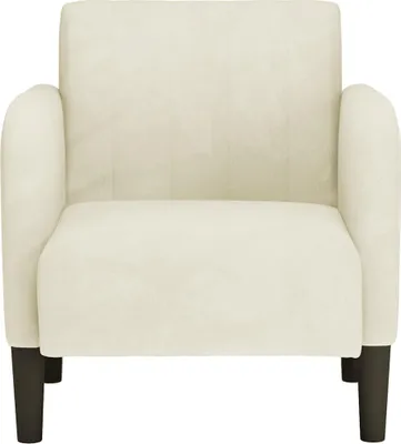 Produktbild von "im Sonderangebot"Einzelsessel moderne - CLORIS - Loungesessel - mit Armlehnen Creme 54 cm Samt - 68 x 68 x 70 cm - DEMöbel5488111