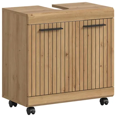 Produktbild von Waschbeckenunterschrank Scout auf Rollen | Artisan Eiche