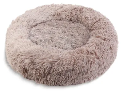 Zdjęcie produktu dla Legowisko dla psa - koło - rozmiar "XL" - 80 cm - jasnobrązowe, Obraz wygenerowany przez AI
