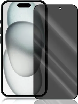 Produktbild von Anti Spy Panzer Folie für Apple iPhone 15  Privacy Displayschutzfolie Sichtschutz Glasfolie Schutzglas