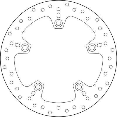 Produktbild von BREMBO Bremsscheibe für HUSQVARNA MOTORCYCLE NUDA 265mm 68B407C0