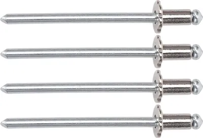 Produktbild von 4 Stück Aluminium-Rosettennieten, hochfest, rostfrei, langlebiger Ersatz für AMC VIN-Türanhänger, Silber