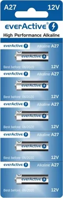 Produktbild von 5 x Alkaline-Batterien everActive 27A 12V Blisterverpackung 5 Stk.