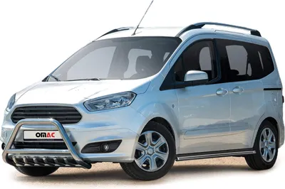 Immagine prodotto di Barra di protezione del paraurti anteriore per Ford Courier 2014-2018 con ABE acciaio argento