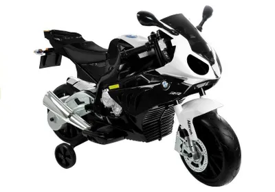 Produktbild von Elektro Motorrad für Kinder BMW S1000RR Schwarz Ledersitz