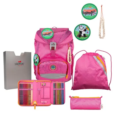 Produktbild von DerDieDas ErgoFlex Exklusiv Eco Schulranzenset 5-teilig Pink Planet