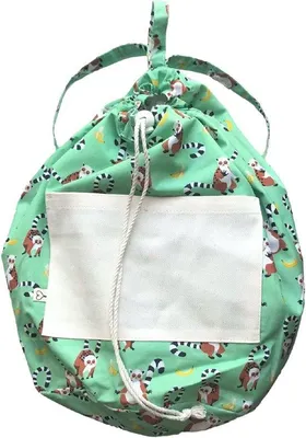 Image de Sac de transport pour bébé en Coton - 35 x 30 cm - Vert