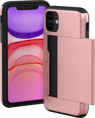 Produktbild von imoshion Backcover mit Kartenfach iPhone 11 - Rosé gold