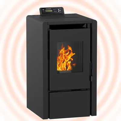 Zdjęcie produktu dla NEMAXX® PC5 piec na pellet 5,3 kW A+ kompaktowy, 120 m³, pilot, czarny