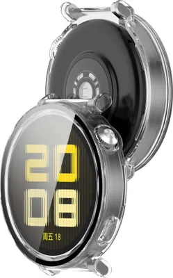 Produktbild von Schutzhülle mit Glas für Huawei Watch GT 5 41 mm, Bizon Case Watch Adamo, Transparent