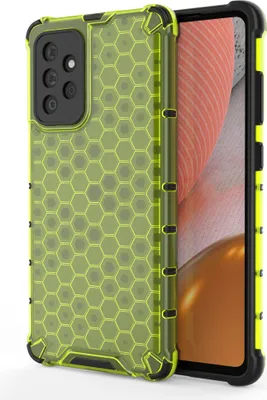 Produktbild von Honeycomb Handyhlle Schutzhlle mit TPU Rahmen fr Samsung Galaxy A72 4G grn