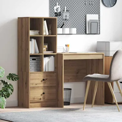 Obrázok produktu pre Maison Exclusive - Stôl so zásuvkou 2 pcs Remeselný dub