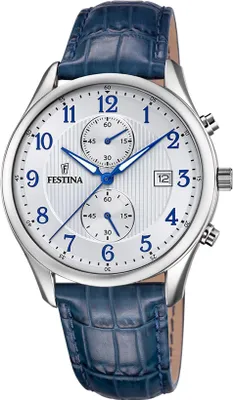 Produktbild von Festina Uhr Herren blau Armband Leder UF6855/A