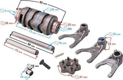 Obrázok produktu pre Prevodovka pre motocykel Travel 125