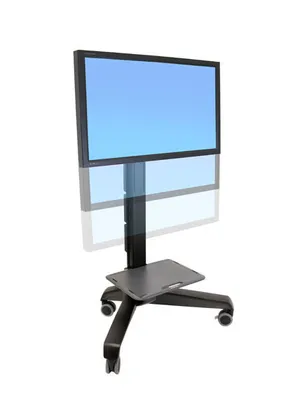 Produktbild von Ergotron Neo-Flex Mobile MediaCenter UHD, Multimedia-Wagen, Schwarz, Flachbildschirm, 54,5 kg, 127 cm (50"), 177,8 cm (70")