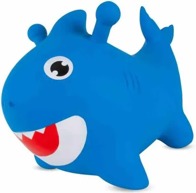 Zdjęcie produktu dla Skoczek dla dzieci do skakania na roczek z pompką Baby Shark Rekin niebieski Sun Baby