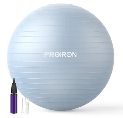 Immagine prodotto di Palla ginnastica antiscoppio - Palla fitness da 75 cm - Palla per yoga - Palla per pilates - Allenamento dell'equilibrio - Include pompa