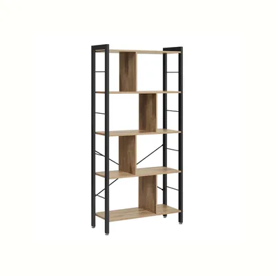 Produktbild von Brauner Metallregal 30x74x154cm 5 Ebenen