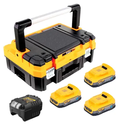 Zdjęcie produktu dla Akumulator DeWalt DCBP 034 Powerstack 18 V 1,7 Ah / 1700 mAh XR Li-Ion - ze wskaźnikiem poziomu naładowania