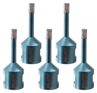 Productafbeelding van Diamant boorkop M14, 6 mm, 5 stuks, voor porselein, keramiek, graniet, marmer, geschikt voor droogboren