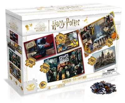 Image de Winning Moves HARRY POTTER - 5 puzzles en un
