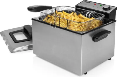 Produktbild von Princess 01.185000.01.001 Fritteuse, Fritteuse, 5 l, 1000 kg, 190 °C, 7 Person(en), Doppel