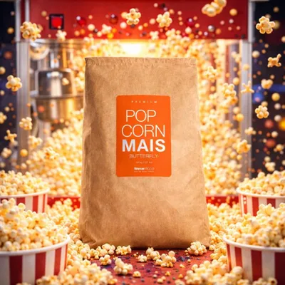 Obrázok produktu pre Prémiový Butterfly Mais Kinopopcorn 10 kg vrece
