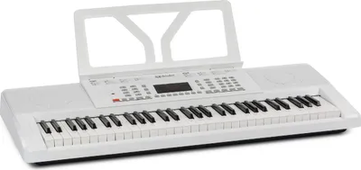 Obrázok produktu pre Schubert Etude 61 MK II digitálny klavír - klaviatúra, 61 kláves, funkcia učenia a nahrávania, 50 demo skladieb, 300 zvukov/rytmov, prevádzka zo siete a na batérie, vrátane držiaka na noty, biela