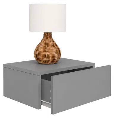 Image de Meuble de nuit | Tiroir mural | Tableau mural | Table de chevet | Dimensions env. H. 15 x W. 45 x D. 30 cm - Usal M 45 cm