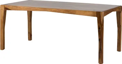 Image de MASSIVMOEBEL24 | ANCONA #0102 Table de salle à manger en bois de sheesham - laqué / brun 160x85x77