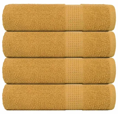 Immagine prodotto di vidaXL Asciugamani FROGN, 4 pezzi, oro, 50x100 cm, 360 g/m²