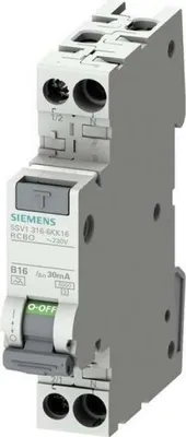 Image de Siemens FI/LS 1P+N 6KA TYPE A(G) B 16A (5SV13166LK16)