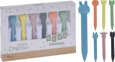 Image de Crayons de cire Set amusant de 6 pièces, mélange de couleurs