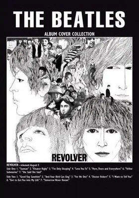Image de The Beatles - Carte postale "Revolver" RO9677 (Taille unique) (Noir/Blanc)