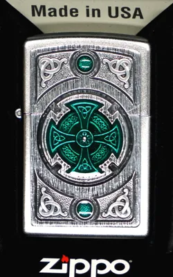 Obrázok produktu pre Zzapalovač ZIPPO CELTIC GREEN CROSS 2005167