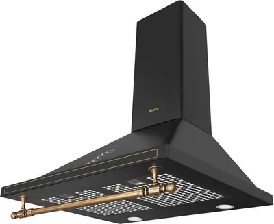 Produktbild von Dekorative Retro-Wandhaube - AMICA - OKC6212RA - 76/104 x 60 x 50 cm - Schwarz