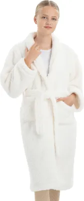 Produktbild von HOMELEVEL Kuschelfleece Bademantel für Kinder - Sherpa Morgenmantel mit Taschen Schalkragen Gürtel - Kinderbademantel für Jungen und Mädchen