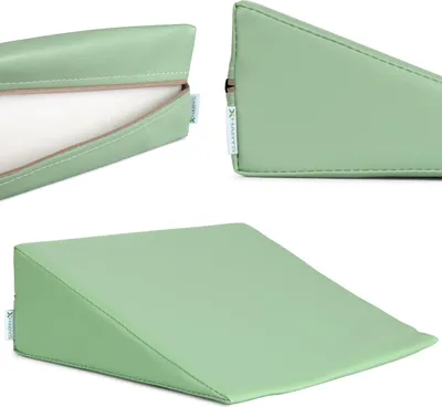 Produktbild von Habys Lagerungskeil, für Massage und Therapie | Lagerungskissen, Lagerungsmaterial | Physiotherapie, Orthopädisch | 30x40x12cm | Grün