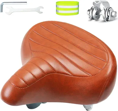 Obrázok produktu pre Bicyklové sedlo, retro sedlo, hnedá, 27 x 25 x 16 cm, pre mestský bicykel