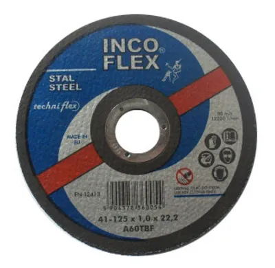 Zdjęcie produktu dla Incoflex Tarcza Do Ciecia Metalu 125 X 1.0 X 22,2Mm