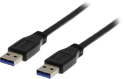 Obrázok produktu pre Kábel Deltaco USB 3.0, samec typu A až samec typu A, 1 m - čierny
