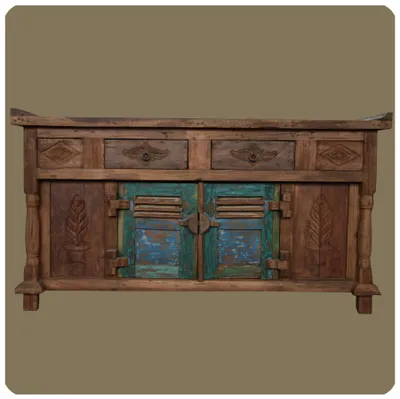 Produktbild von Massivholz-Kommode "Java" aus Alt-Teakholz I Stil: Vintage - Boho - Shabby I Modell 3 I Simandra