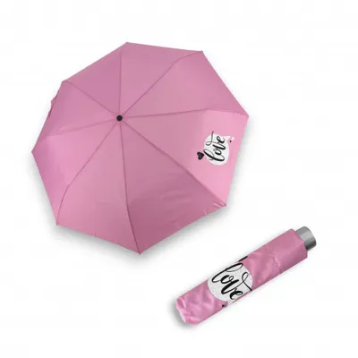 Obrázek produktu pro Doppler Mini Light Kids Pink Love - dětský skládací deštník