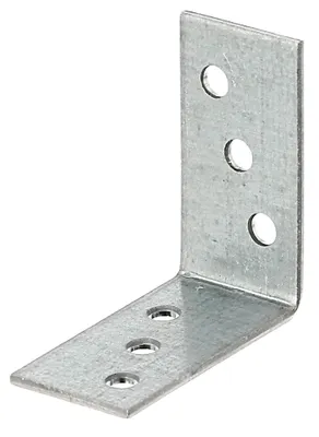 Produktbild von Alberts 100x Winkelverbinder, verzinkt oder schwarz, 40x40x20 mm