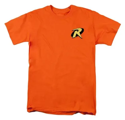 Image de T-shirt Batman, modèle unie pour hommes et femmes, référence TV37029 (taille XXL), couleur orange