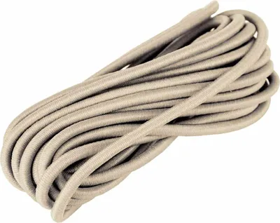 Produktbild von 3m Gummikordel 3mm Gummiband Gummischnur Hutgummi Rundgummi f. Bekleidung uvm., Farbe:beige