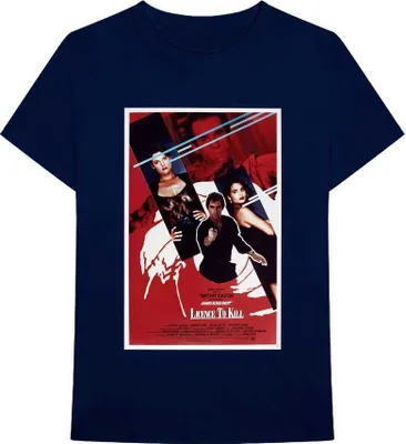 Produktbild von James Bond - "Licence To Kill" T-Shirt für Herren/Damen Uni RO3468 (S) (Marineblau)