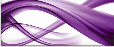 Produktbild von ARTland Glasbild Abstrakte Komposition (violett) Größe: 125x50 cm